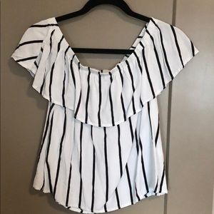 Light weight off the shoulder top